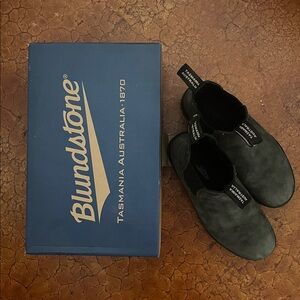 Blundstone Rustic Black Ankle Boots W9